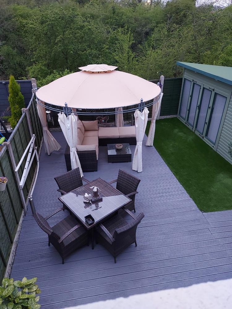 Canopy for 3.5m Regency Round Patio Gazebo - Two Tier - Customer Photo From Diane Smith