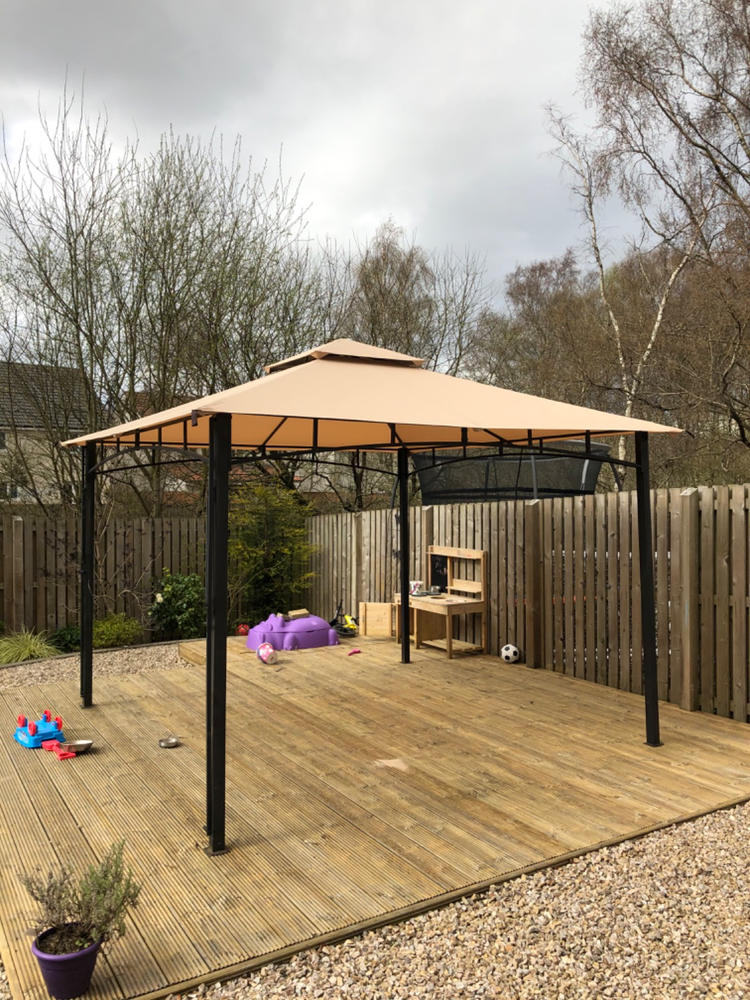 Canopy for 3m x 3m Extending Patio Gazebo (332cm Actual Width) - Two Tier - Main Section - Customer Photo From Katie Embrey