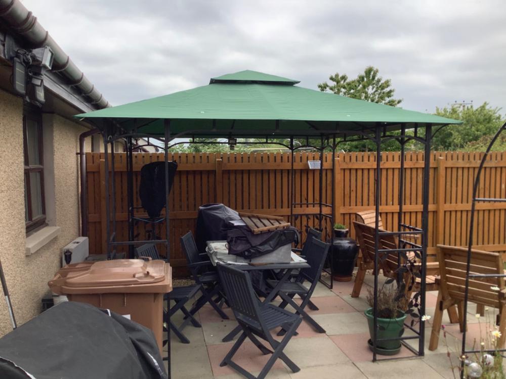 Canopy for 3m x 3m Homebase Lucca Patio Gazebo - Two Tier - Customer Photo From Neil Hendry