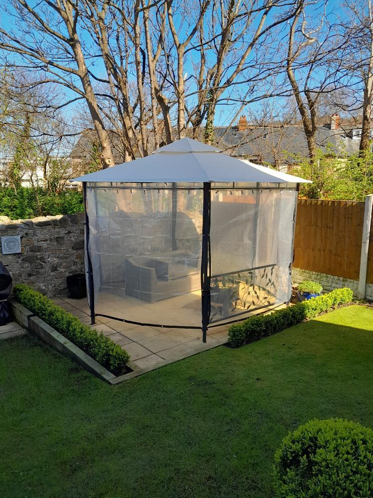Canopy for 4m Homebase Lucca Hexagonal Patio Gazebo - Two Tier - Customer Photo From Anonymous