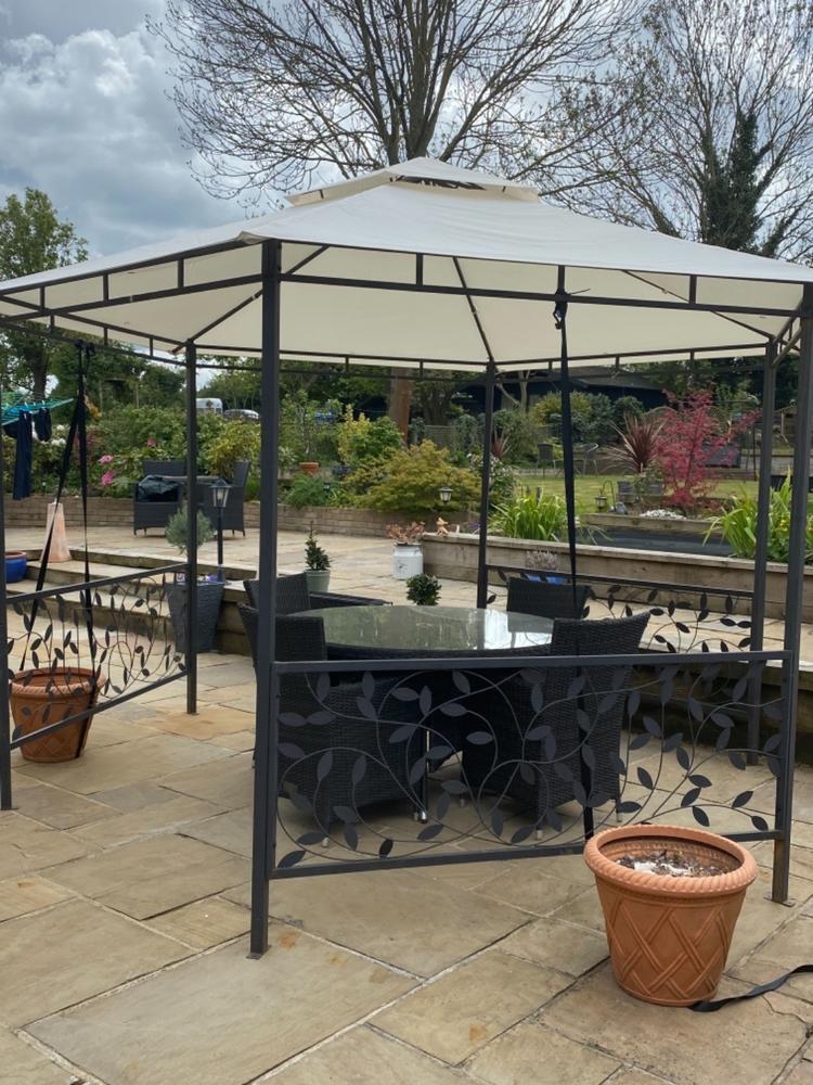 Canopy for 4m Hexagonal Patio Gazebo - Two Tier - Customer Photo From Anonymous