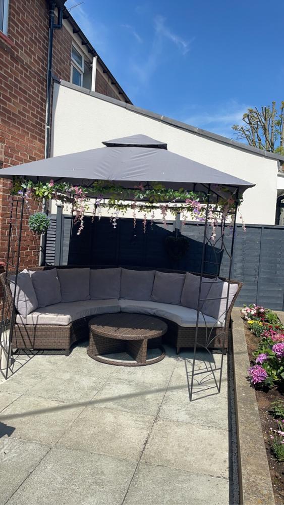 Canopy for 2.5m x 2.5m The Range Arosa Patio Gazebo - Two Tier - Customer Photo From Anonymous