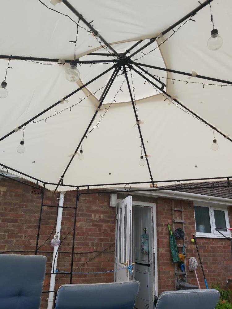 Canopy for 2.5m x 2.5m The Range Arosa Patio Gazebo - Two Tier - Customer Photo From Irene Hammond