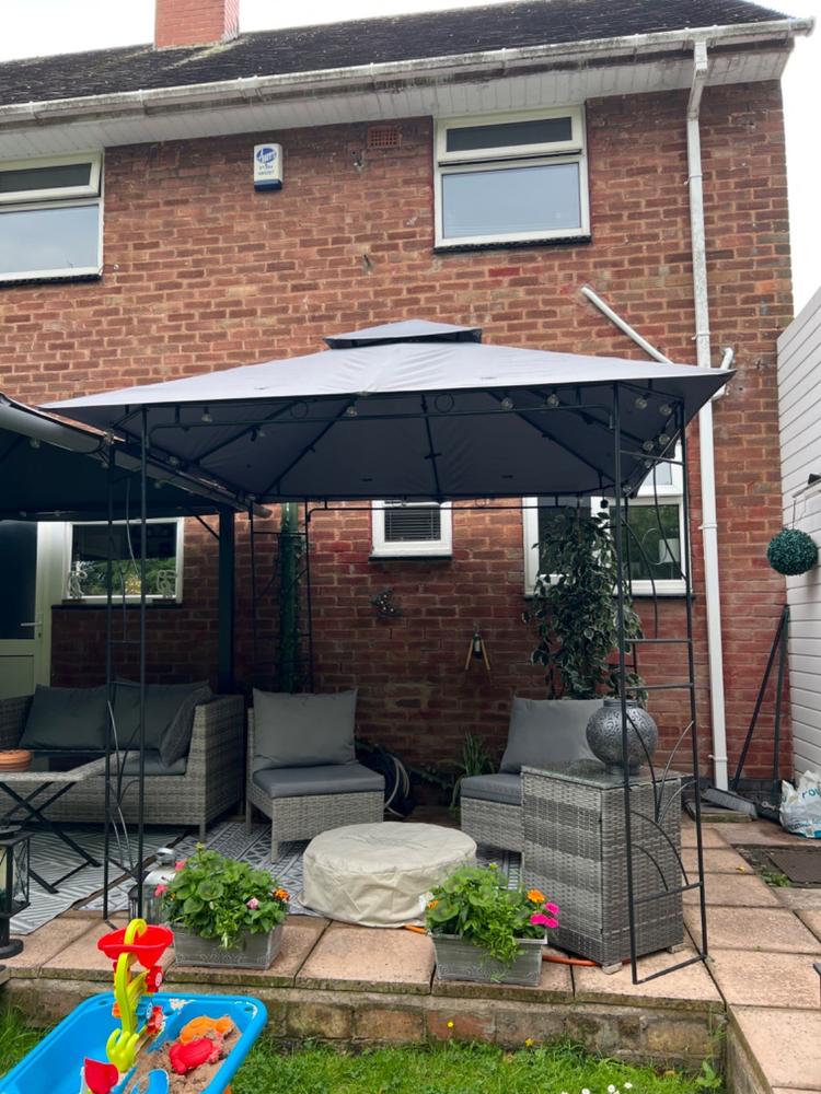 Canopy for 2.5m x 2.5m The Range Arosa Patio Gazebo - Two Tier - Customer Photo From Anonymous