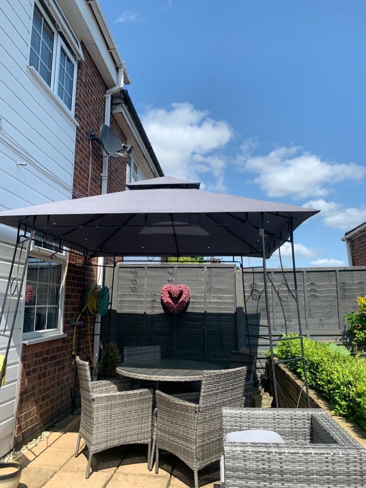 Canopy for 2.5m x 2.5m The Range Arosa Patio Gazebo - Two Tier - Customer Photo From Susan Hopkins