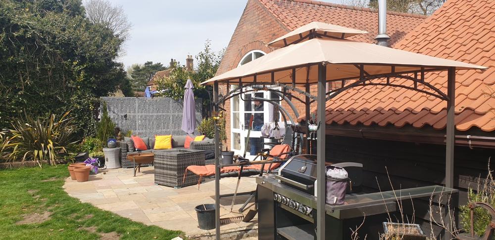 Canopy for 2.5m x 1.5m B&Q Rowlinson Roma Patio Gazebo - Two Tier - Customer Photo From Anonymous