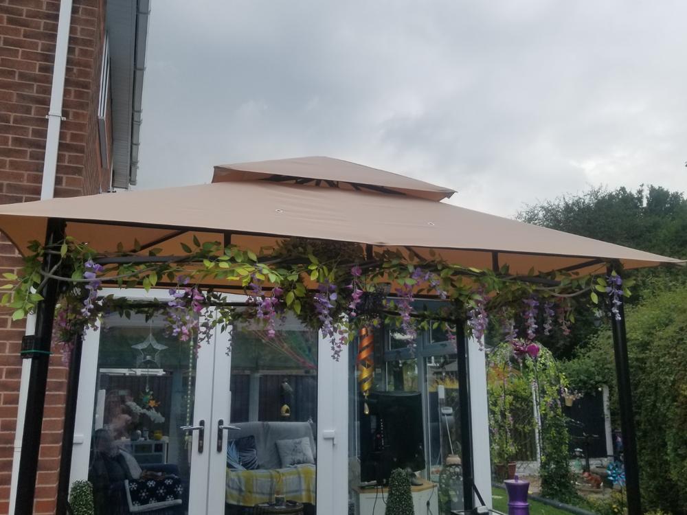 Canopy for 2.5m x 1.5m Patio Gazebo - Two Tier - Customer Photo From Anonymous