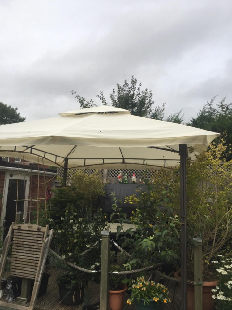 Canopy for 3.5m x 3.5m Patio Gazebo - Two Tier - Customer Photo From Sue Trevascus