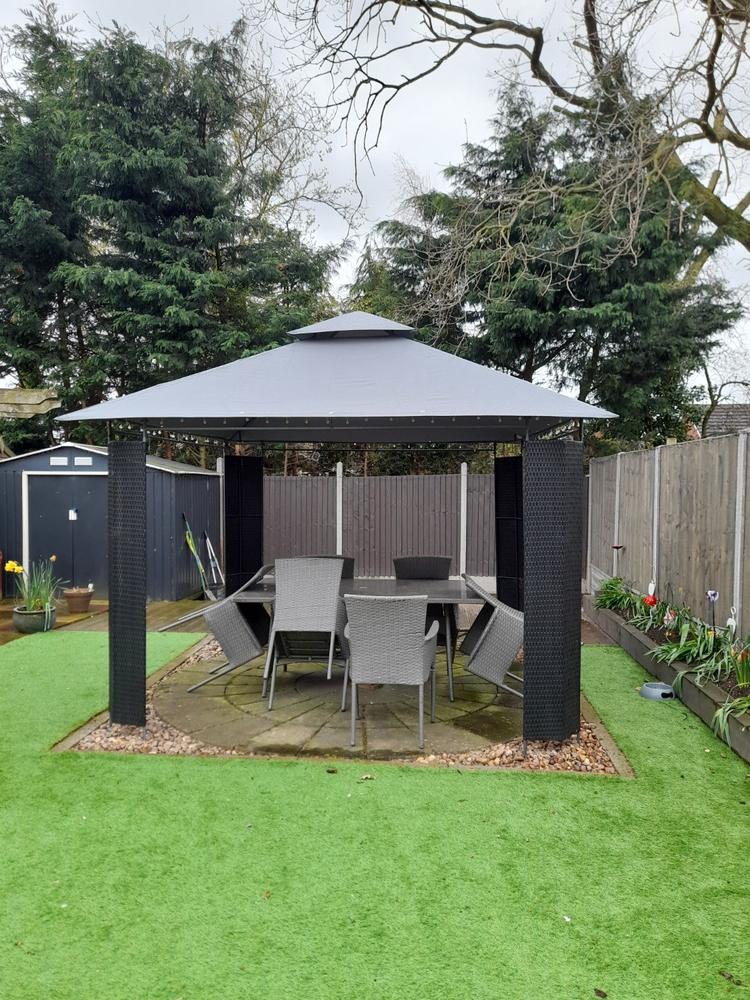 Canopy for 3m x 3m Patio Gazebo - Two Tier - Customer Photo From Tony Green