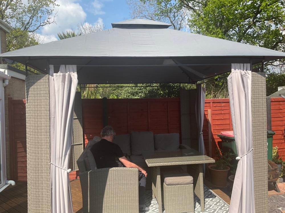 Canopy for 3m x 3m Patio Gazebo - Two Tier - Customer Photo From Pauline Knights