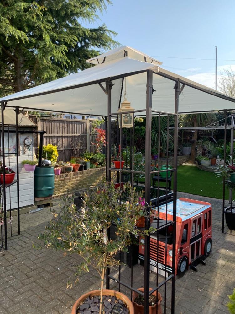 Canopy for 3m x 3m The Range Athens Patio Gazebo - Two Tier - Customer Photo From Susan Yeates