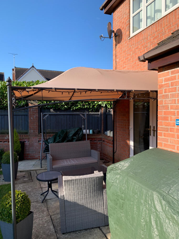 Canopy for 3m x 3m Awning Patio Gazebo - Single Tier - Customer Photo From Anonymous