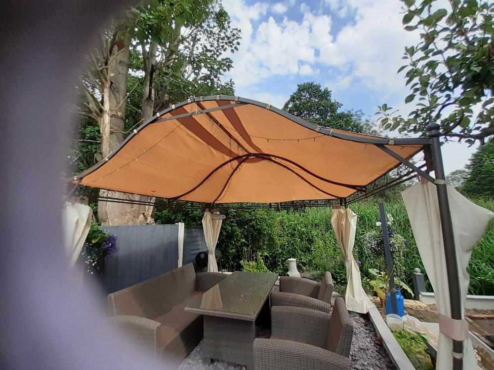 Canopy for 3m x 3m Awning Patio Gazebo - Single Tier - Customer Photo From Francine Crawford