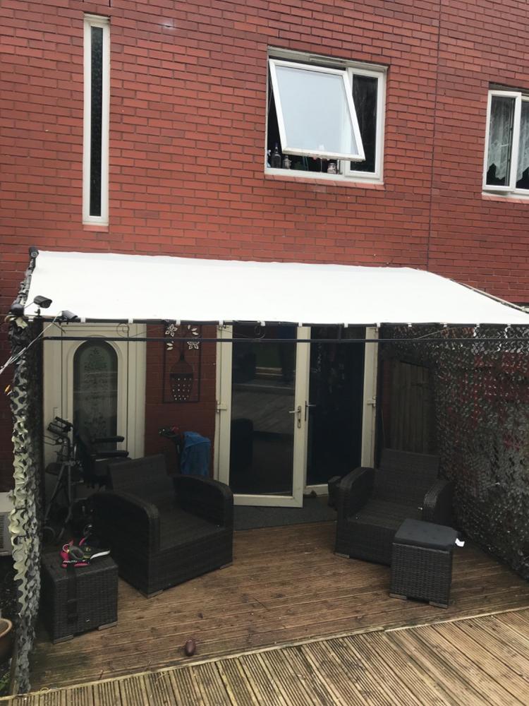 Canopy for 3.5m x 2.5m Patio Gazebo (341cm Actual Width) - Wall Mounted - Customer Photo From Anonymous