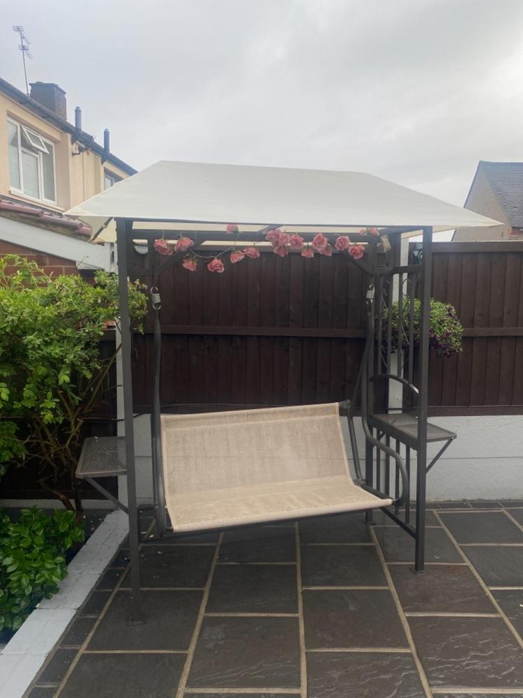 Canopy for Gazebo Style Swing Hammock - 188cm x 125cm - Customer Photo From Maria Sands