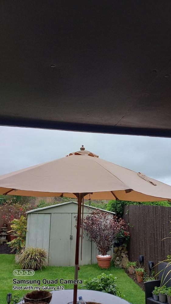 Canopy for 2.7m Round Parasol/Umbrella - 8 Spoke - Customer Photo From Jo Hudson
