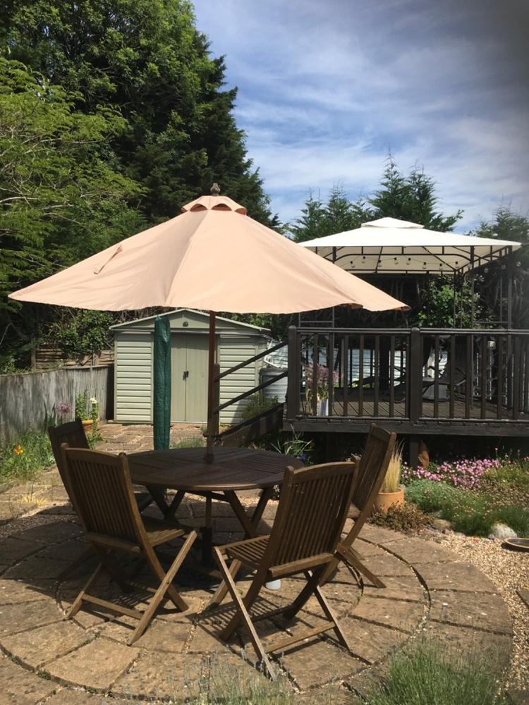 Canopy for 2.7m Round Parasol/Umbrella - 8 Spoke - Customer Photo From Sarah Peddle