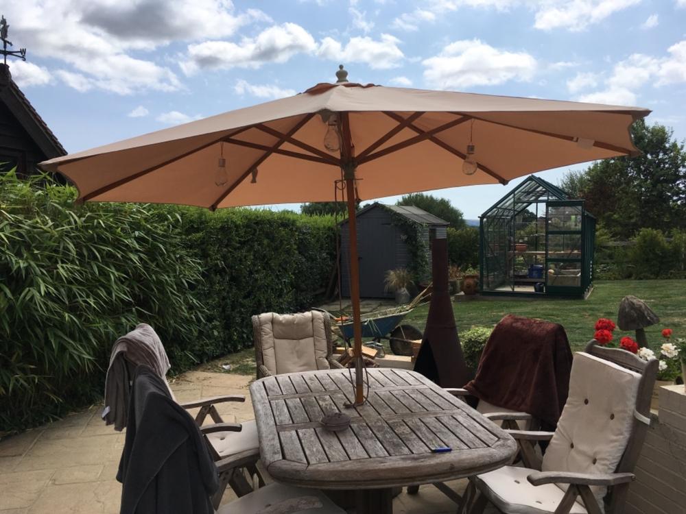 Canopy for 3m Round Parasol/Umbrella - 8 Spoke - Customer Photo From Esther S.