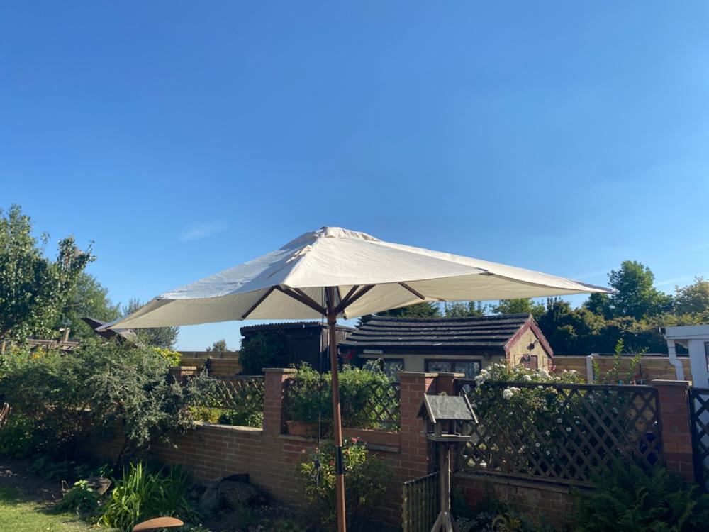 Canopy for 3m x 2.5m Rectangular Parasol/Umbrella - 8 Spoke - Customer Photo From Anonymous