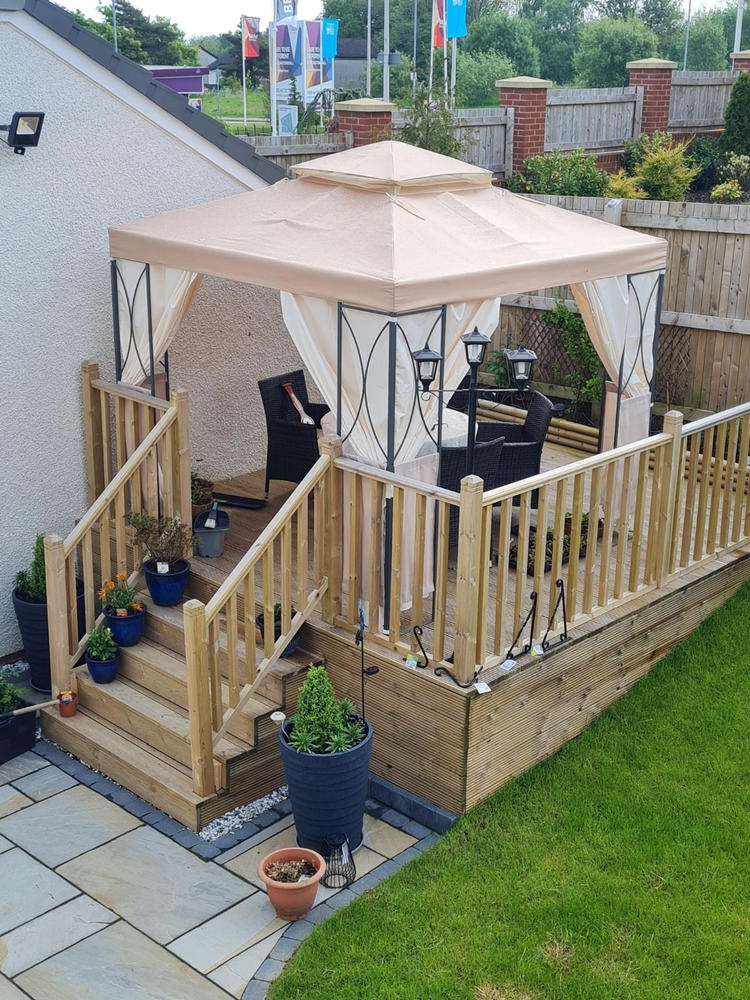 Universal Side Panel Set for 2.5m x 2.5m Patio Gazebo - Set of 4 - Customer Photo From Lorna Cook
