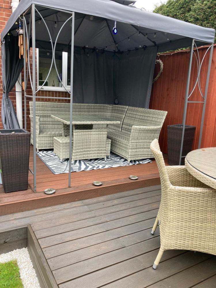 Side Panel Set for 2.5m x 2.5m Patio Gazebo - Set of 4 - Universal - Customer Photo From Pamela Miller