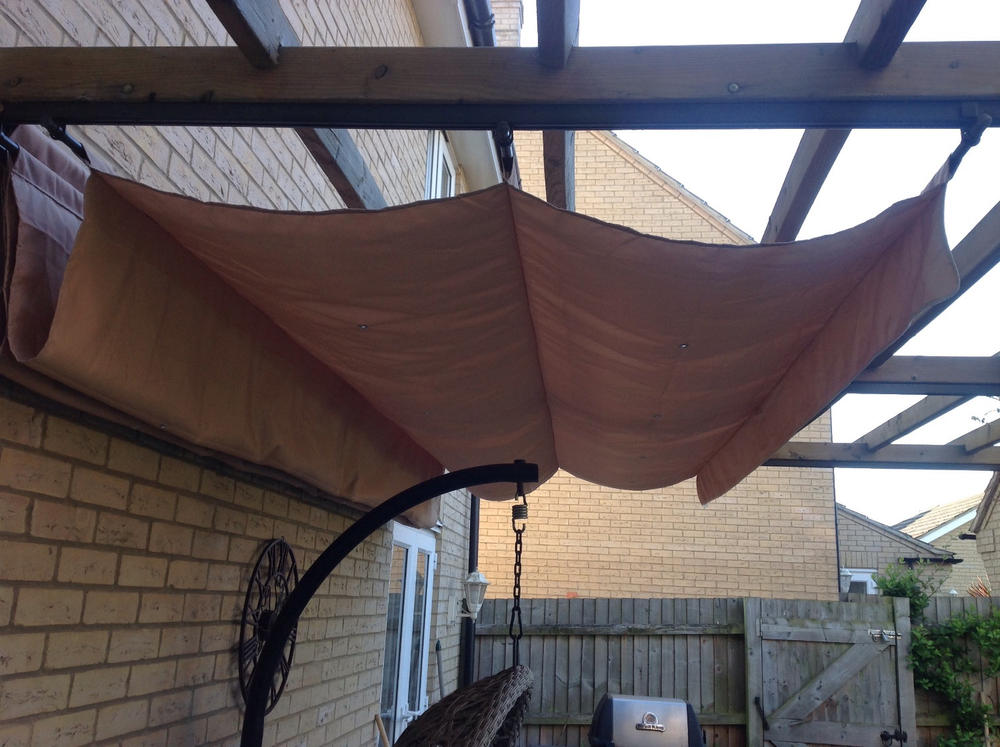 Canopy for 3.3m x 3m Retractable Patio Gazebo - Wall Mounted - Customer Photo From DAVID WILSON