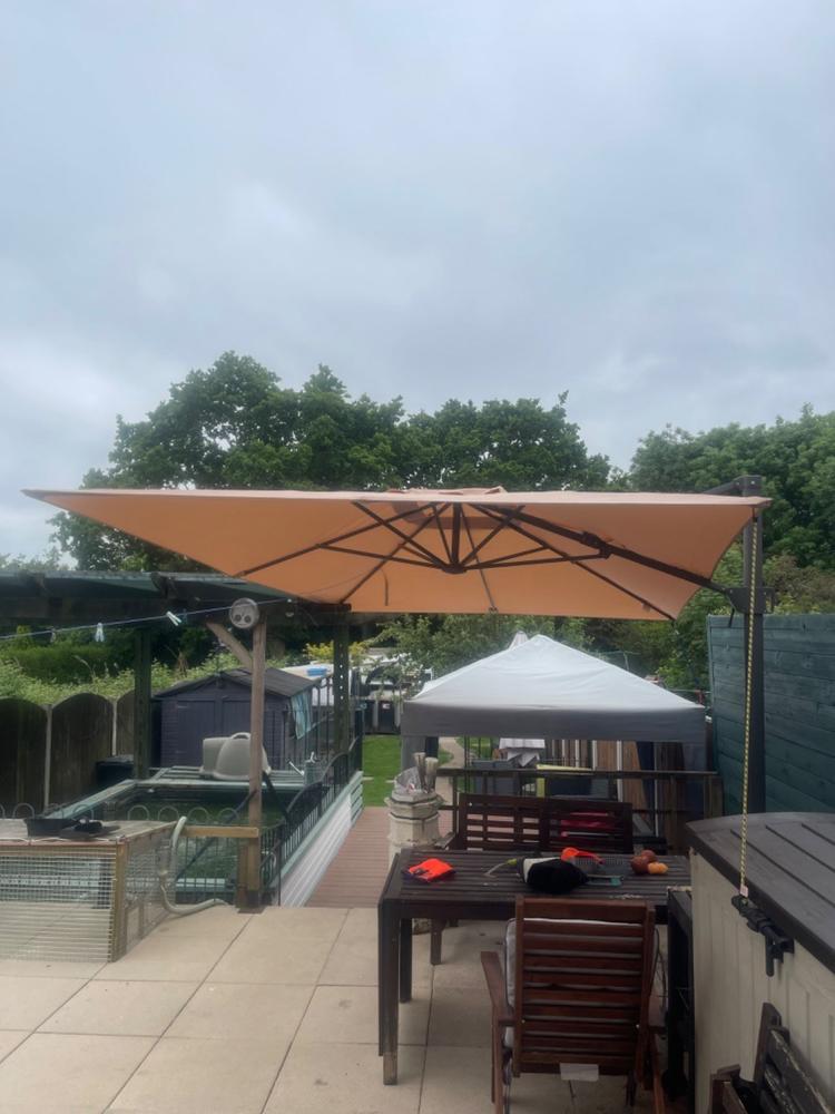 Canopy for 3.3m x 2.4m Ikea Seglaro Rectangular Cantilever Parasol/Umbrella - 8 Spoke - Customer Photo From Anonymous