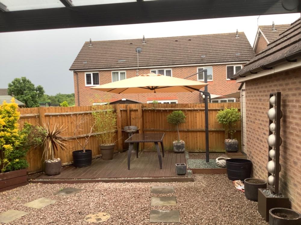 Canopy for 3.3m x 2.4m Ikea Seglaro Rectangular Cantilever Parasol/Umbrella - 8 Spoke - Customer Photo From Steven Blake