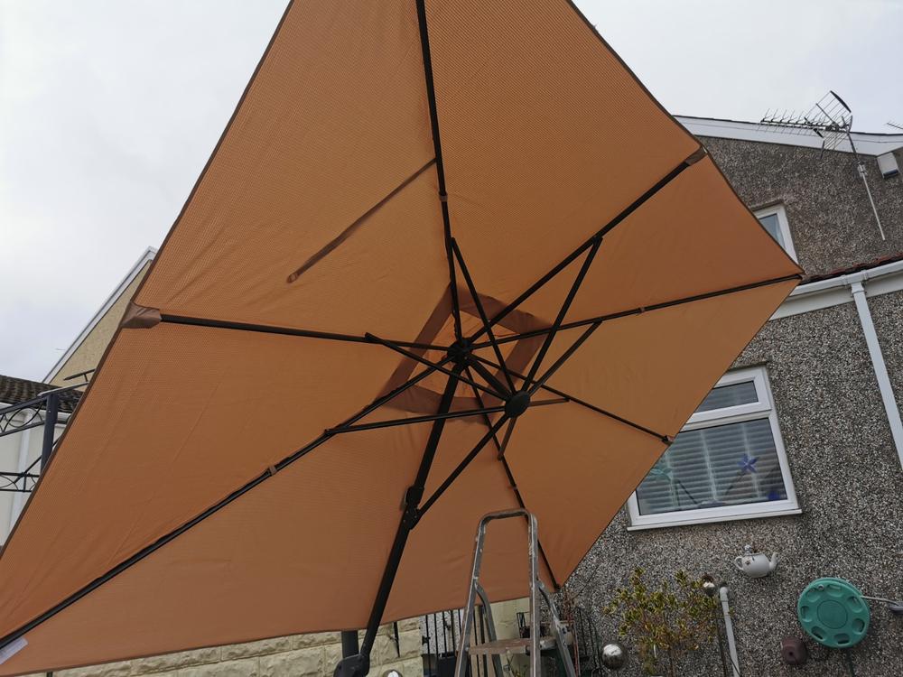 Canopy for 3.3m x 2.4m Ikea Seglaro Rectangular Cantilever Parasol/Umbrella - 8 Spoke - Customer Photo From Lynne Hunt