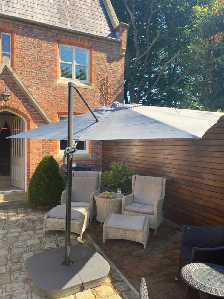 Canopy for 3.3m x 2.4m Ikea Seglaro Rectangular Cantilever Parasol/Umbrella - 8 Spoke - Customer Photo From Roy Duncan