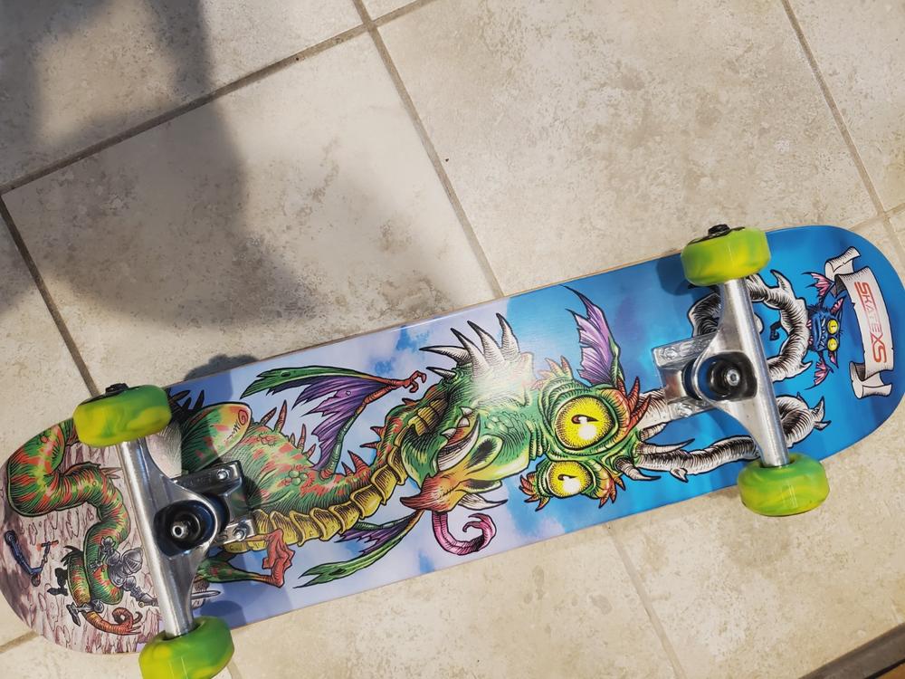 SkateXS Dragon Beginner Complete Skateboard for Kids - Customer Photo From Ali-Zandra Hubbard