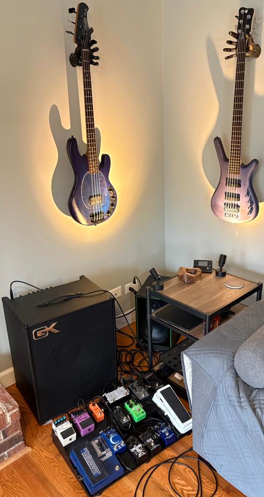 Silver Finish Classic Grip Wall Hanger - Right - Customer Photo From Derek