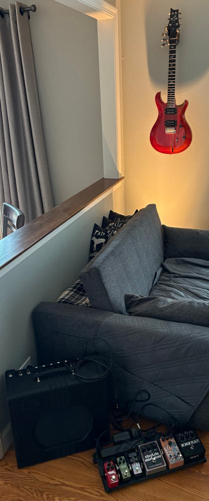 Silver Finish Classic Grip Wall Hanger - Right - Customer Photo From Derek
