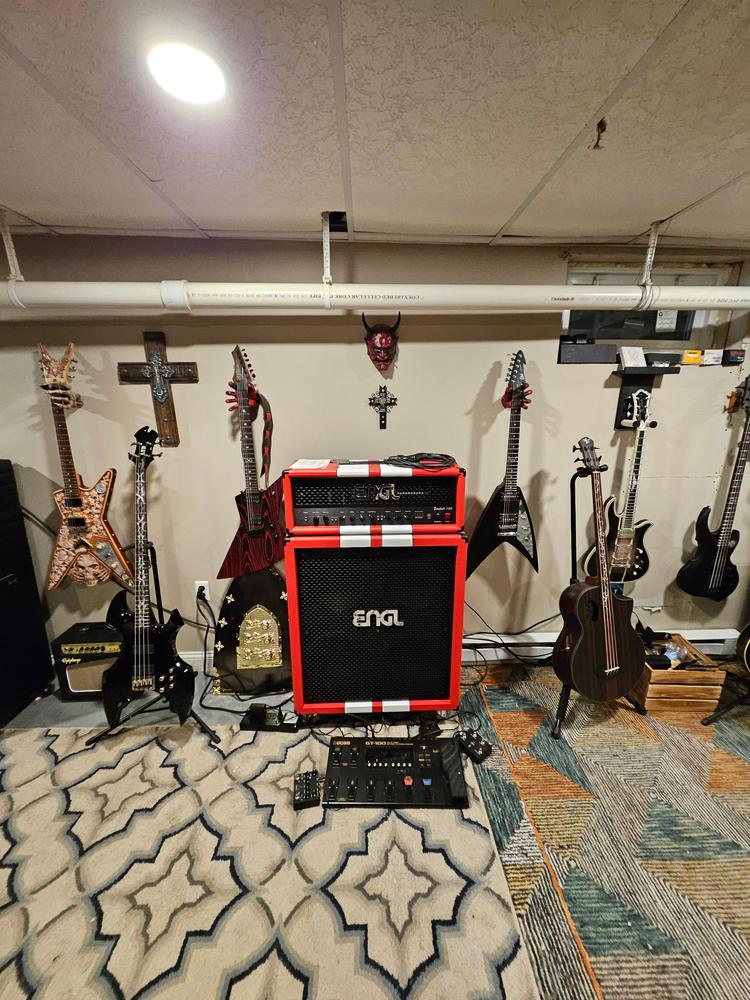 Gold Finish Classic Grip Wall Hanger - Left - Customer Photo From Shawn Greenough 