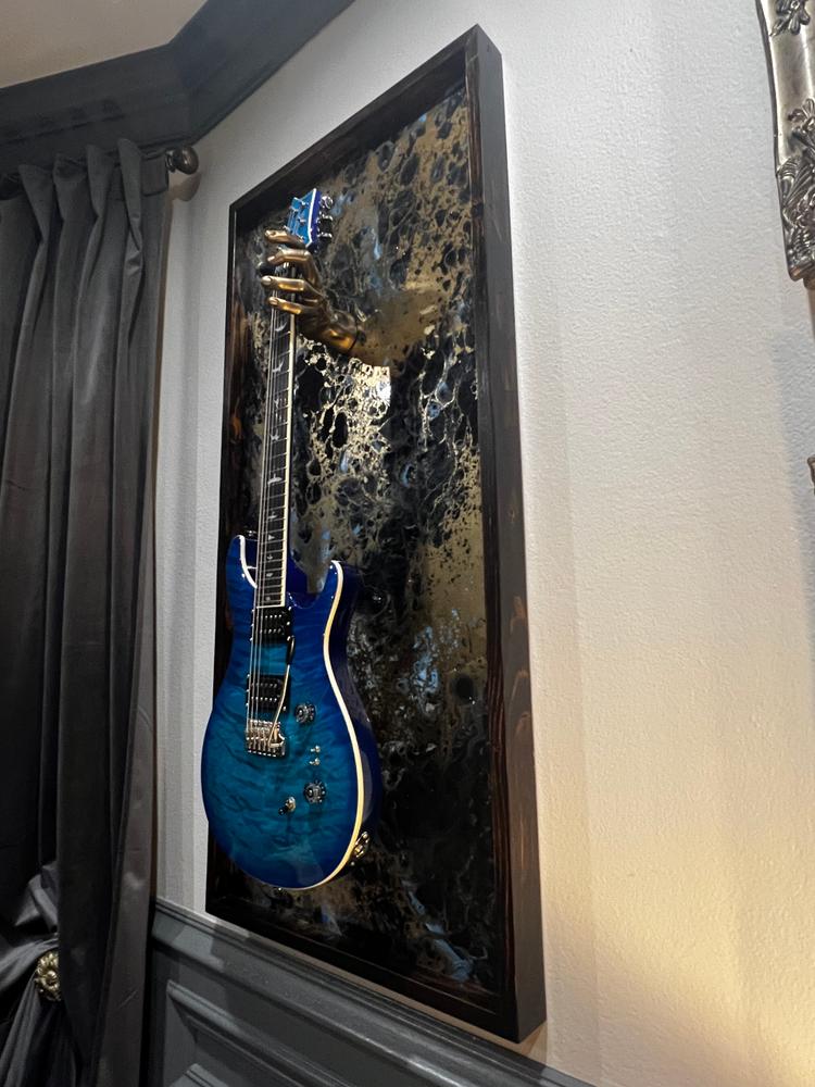 Gold Finish Classic Grip Wall Hanger - Left - Customer Photo From Matt
