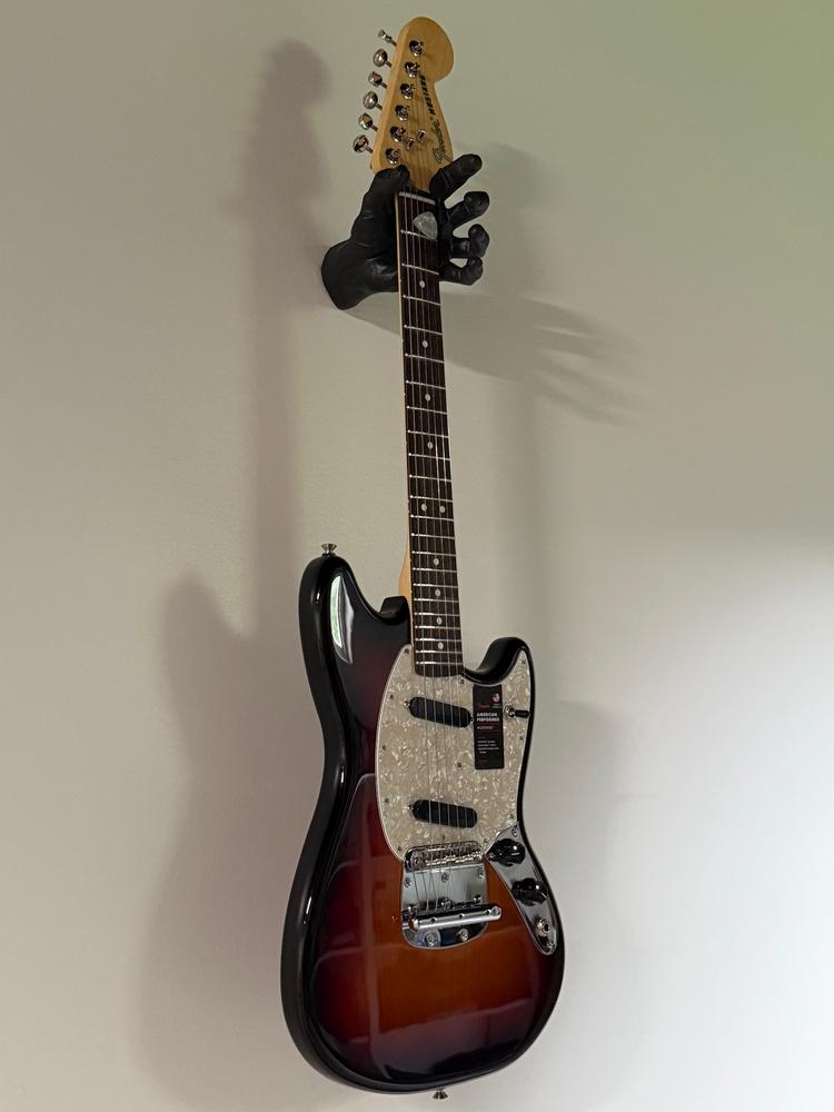 Black Finish Classic Grip Wall Hanger - Left - Customer Photo From CraigE