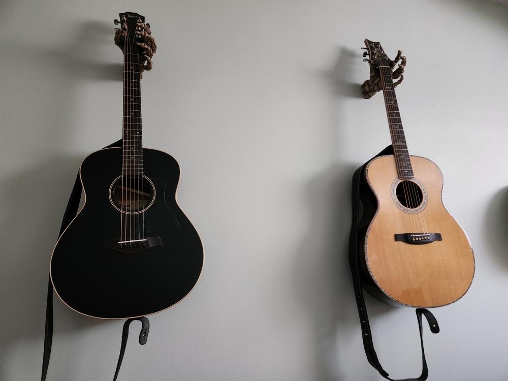 Grip Reaper Skeleton Hand Guitar Hanger - Left - Customer Photo From Bruce Opachinski