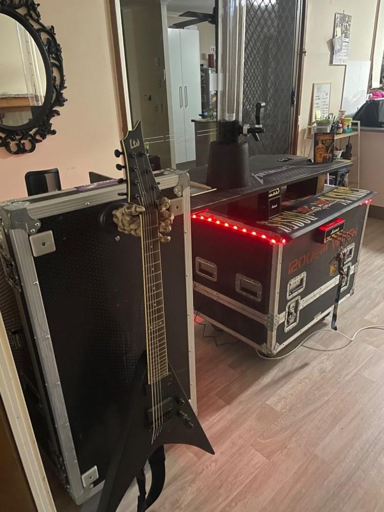 Grip Reaper Skeleton Hand Guitar Hanger - Left - Customer Photo From Lance Jones