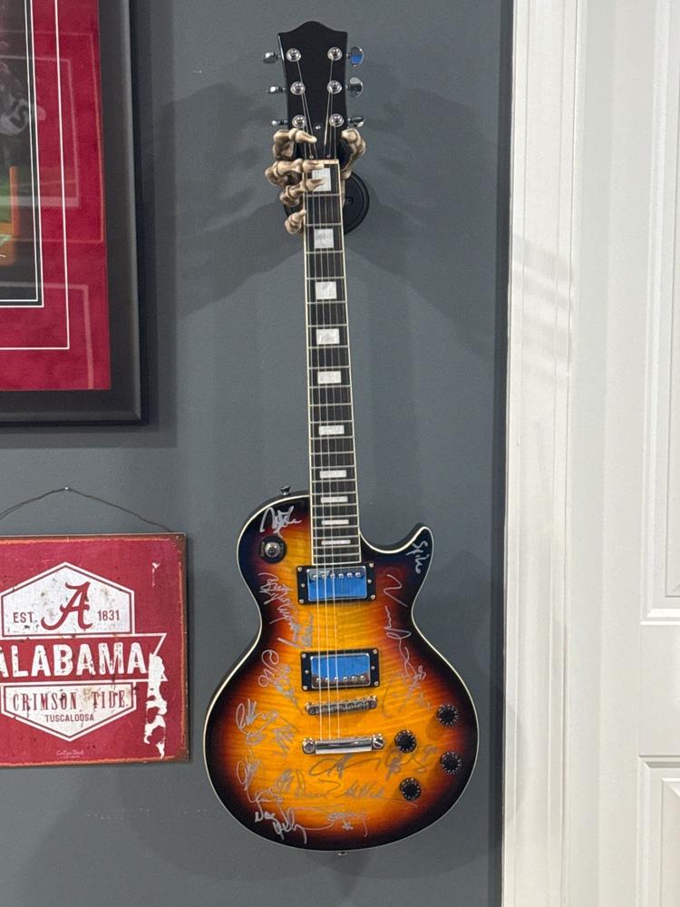 Grip Reaper Skeleton Hand Guitar Hanger - Right - Customer Photo From Jason Davis