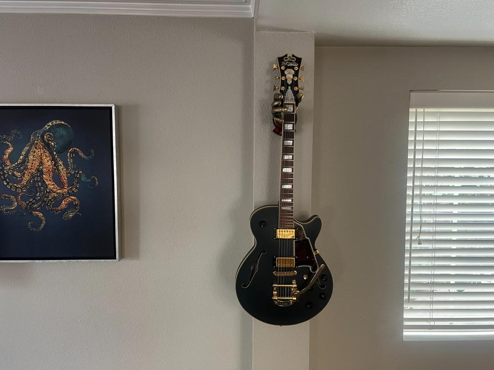 Jerry Garcia w/ Basic Plate Guitar Hanger - Customer Photo From Jay Crider