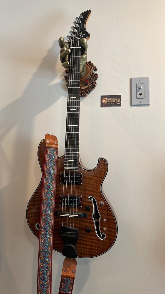 Jerry Garcia w/ Ornate Plate Guitar Hanger - Customer Photo From Alyona Timkina