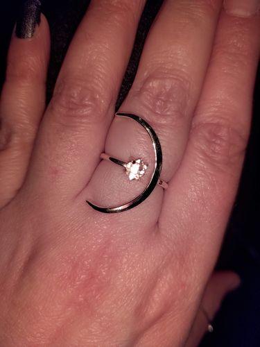 Eclipse Diamond Ring - Customer Photo From Andrea H.