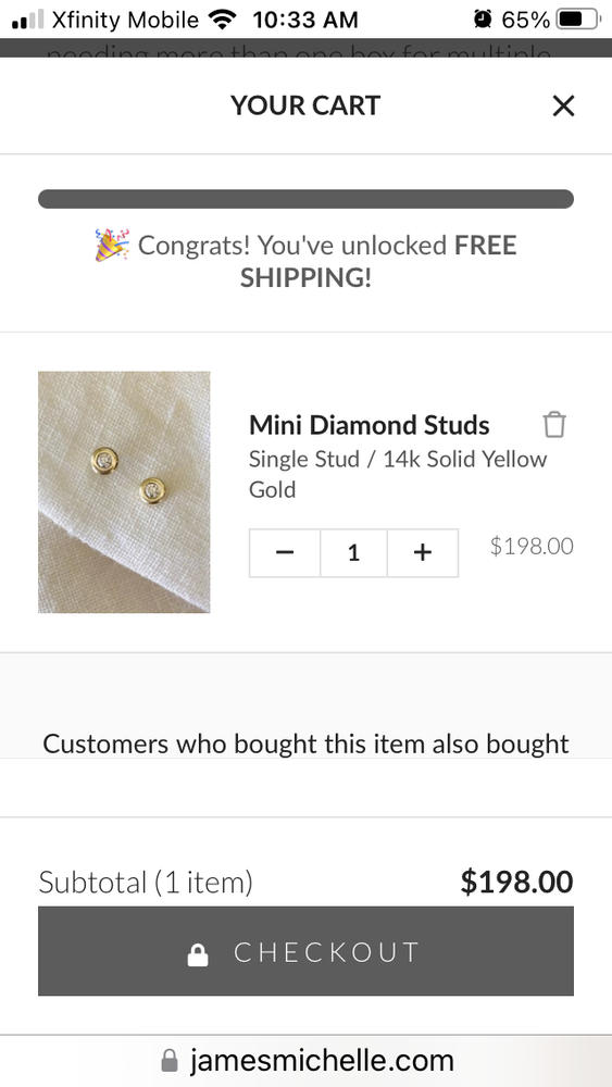 Mini Diamond Studs - Customer Photo From Pam Hopkins