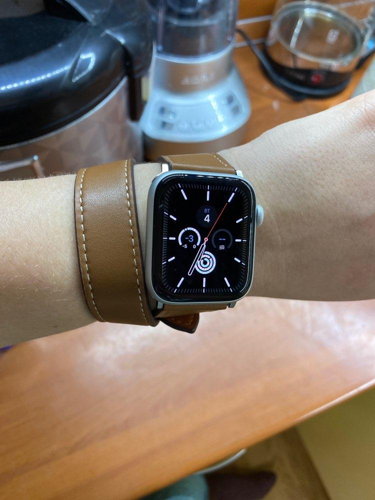 Genuine Double Tour Bracelet Leather Band for Apple Watch - Customer Photo From Y***