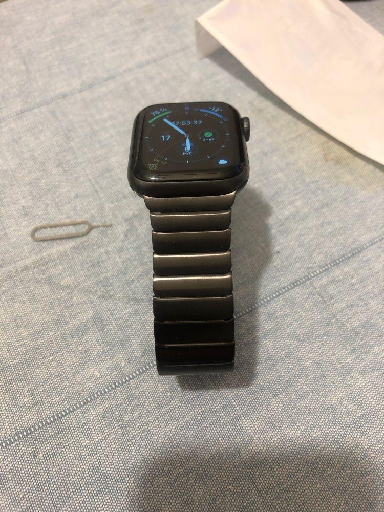 Stainless Steel Butterfly Buckle Ceramic Strap for Apple Watch - Customer Photo From R***r