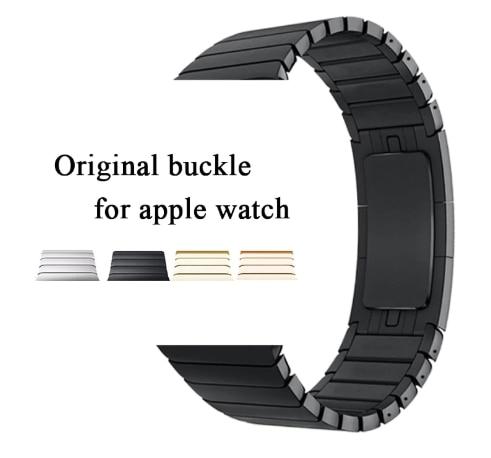 Stainless Steel Butterfly Buckle Ceramic Strap for Apple Watch - Customer Photo From Anonymous