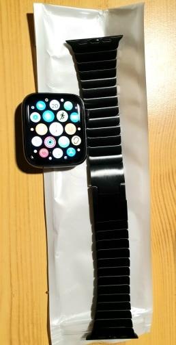 Stainless Steel Butterfly Buckle Ceramic Strap for Apple Watch - Customer Photo From R***r