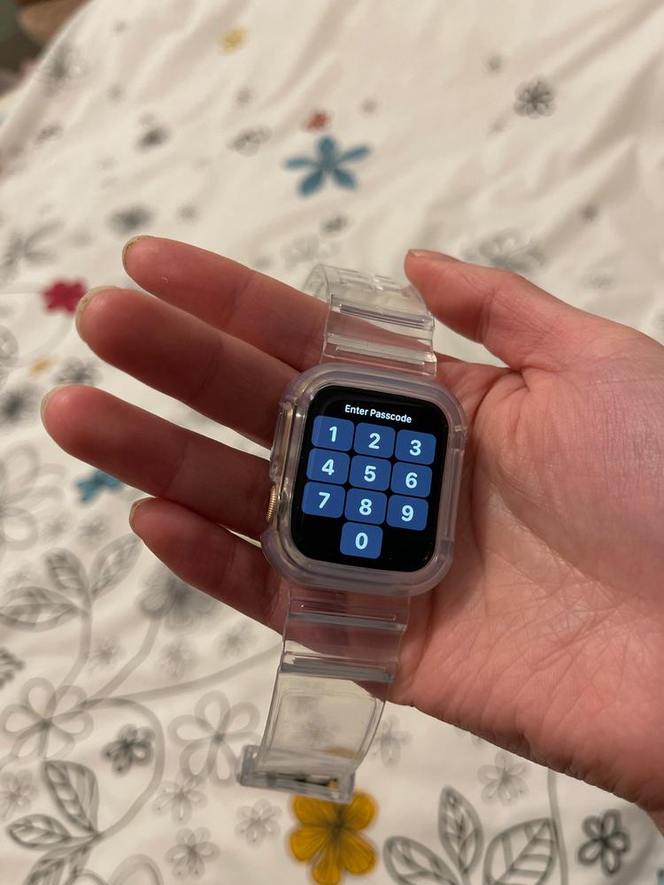 Retro Style Transparent Strap for Apple Watch - Customer Photo From E***r