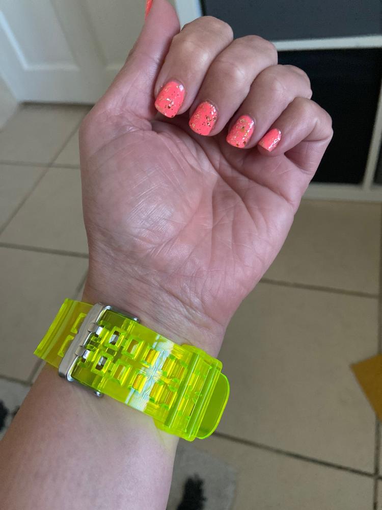 Retro Style Transparent Strap for Apple Watch - Customer Photo From A***r