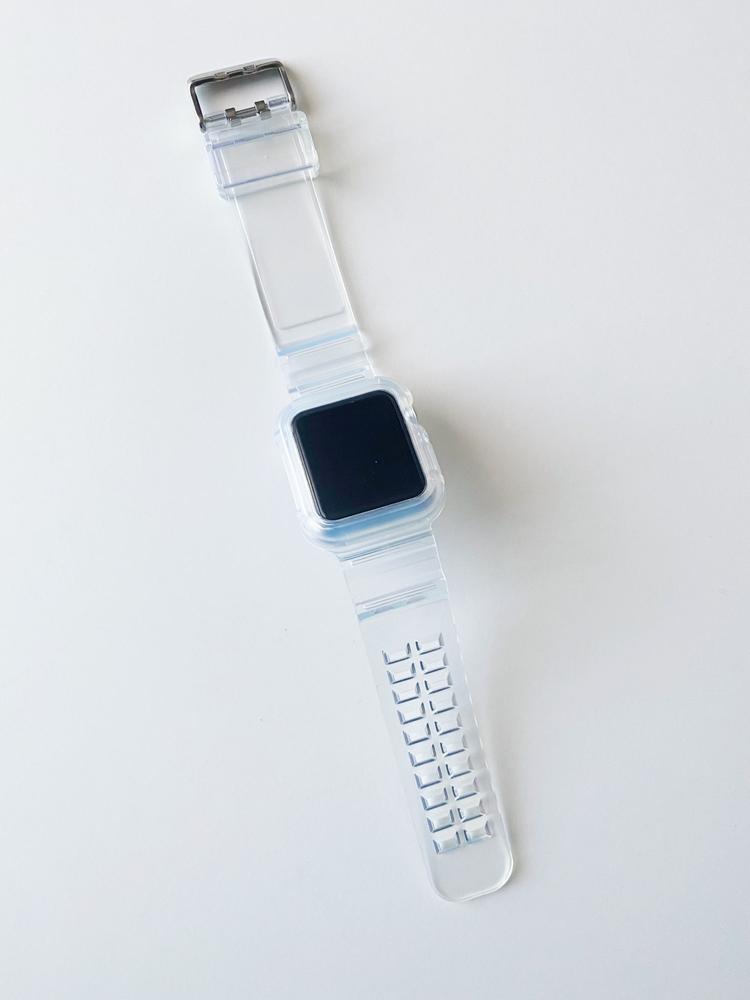 Retro Style Transparent Strap for Apple Watch - Customer Photo From M***z